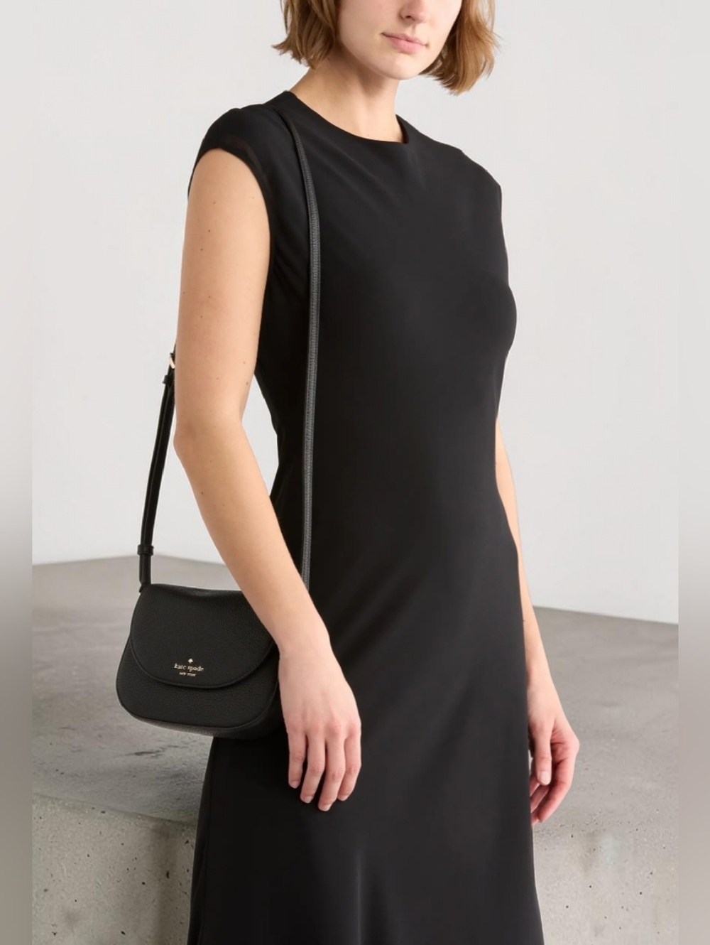 NWT Kate Spade Leila Miniflip Crossbody Bag In Black - Picture 2 of 7